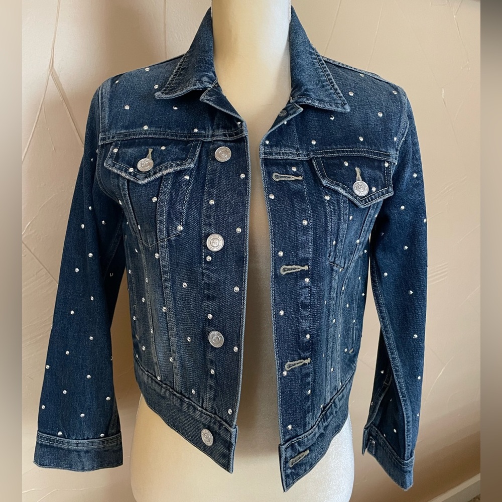 🌟Current Elliot Studded Jean Jacket size 1 Small